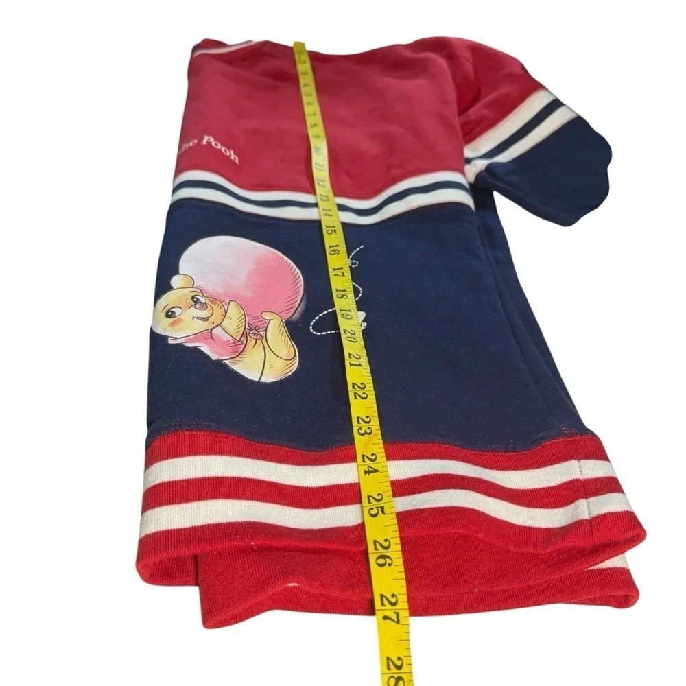 Disney 100 Winnie the Pooh Balloon Crewneck Sweatshirt Size S BoxLunch Blue Red - Picture 7 of 9